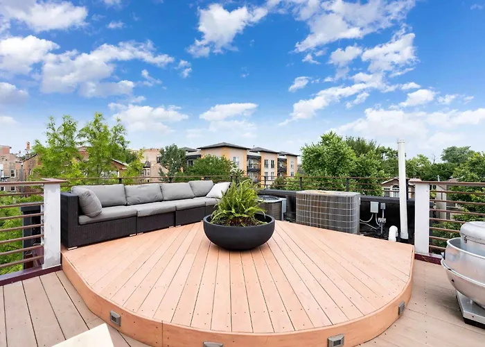 Ferienhaus 5br 5ba Architectural Estate-theatre Gym Rooftop Chicago